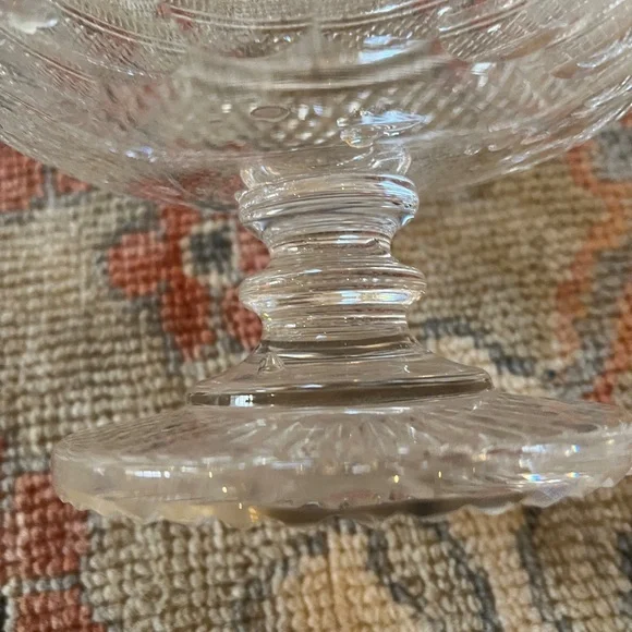 Waterford Ireland Colleen Crystal Footed Centerpiece Pedestal Bowl 7.25" - Picture 2 of 5